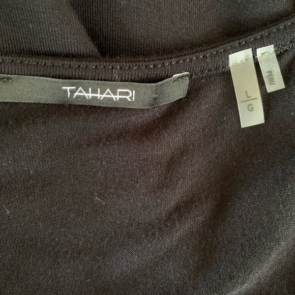 Tahari Drape Neck Dress. Size L - Picture 5 of 5